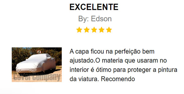 capa exterior para automoveis